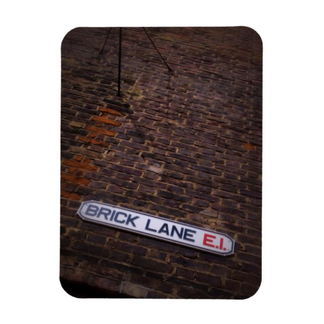 Brick Lane - Street Sign - London - Magnet (Vertikal)