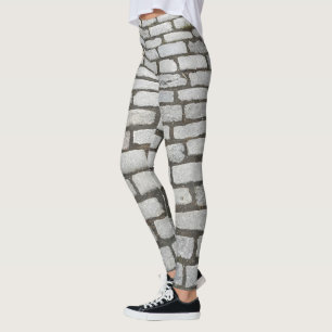 Brick Mönster Cobblestone Street Pathway Sideprome Leggings