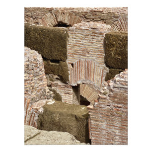 Brick Mönster i Colosseum i Rom, Italien Fototryck
