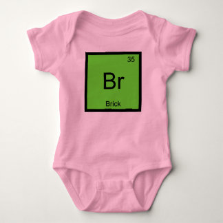 Brick Namn kemiskt Inslag Periodic Bord T Shirt