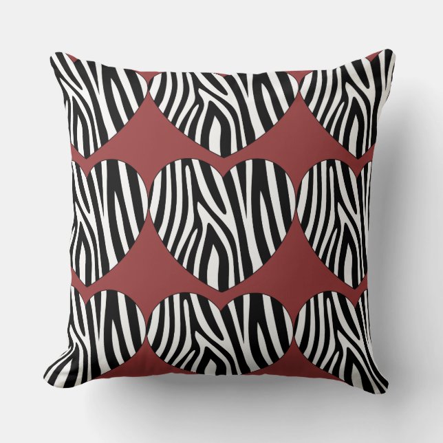 Brick Red Leopard Skriv ut Pillow/Be alltid om hjä Kudde (Framsida)