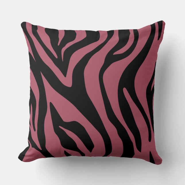 Brick Red/Rosa Beige Tiger Reversible Pillow Kudde (Framsida)