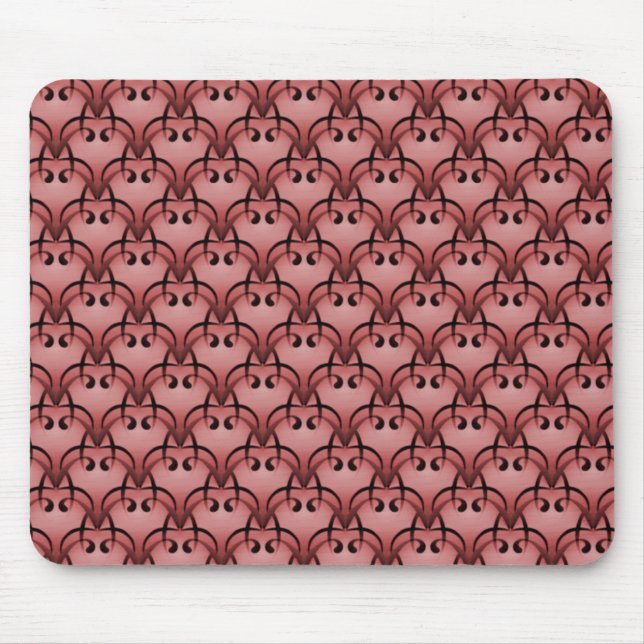 Brick Red Sophisticisticated Bliss Mousepad Musmatta (Framsidan)
