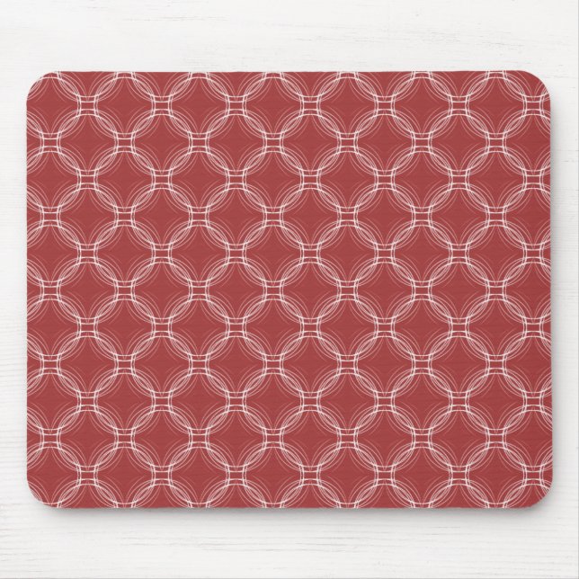 Brick Red Uptown Elegance Mousepad Musmatta (Framsidan)