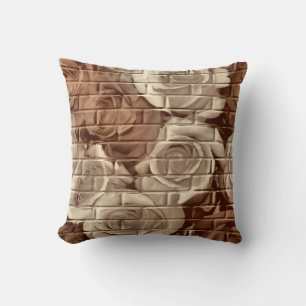 Brick Ro 13-Brown-Square Dekorativ kudde