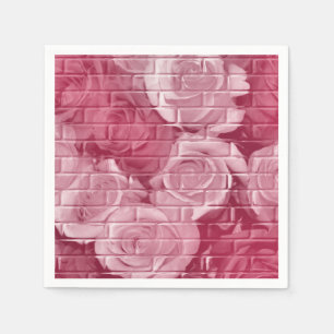 Brick Ro 14 Mauve-Papper Cocktail Napkins Pappersservett