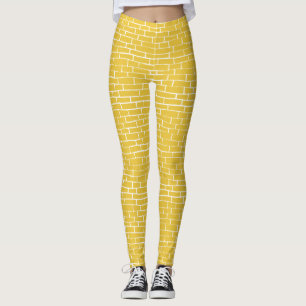 Brick Road - Gult och genomskinlighet Leggings