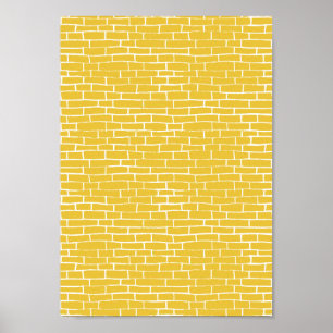 Brick Road - Gult och genomskinlighet Poster