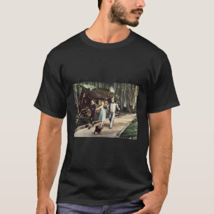 Brick Road Wizard of Oz Tin Fågelskrämma Dorothy a T Shirt