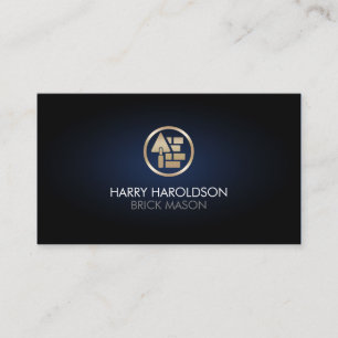 Brick Stone Mason Masonry Construction Business Ca Visitkort