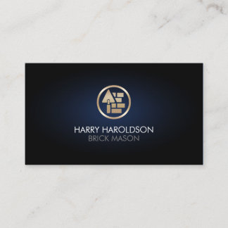 Brick Stone Mason Masonry Construction Business Ca Visitkort