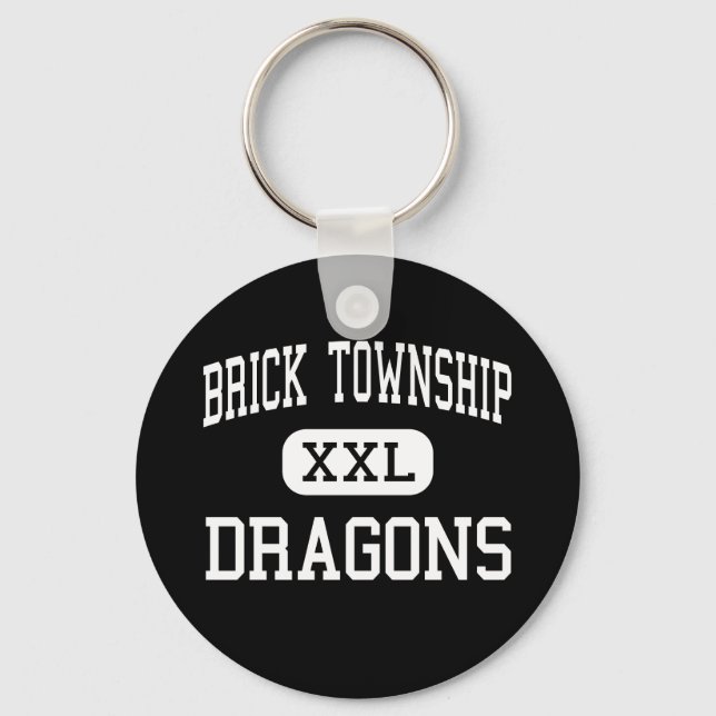 Brick Township - Dragons - High - Brick New jersey Nyckelring (Framsida)