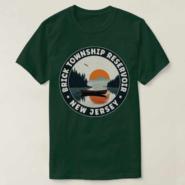 Brick Township Reservoir New jersey T Shirt (Design framsida)