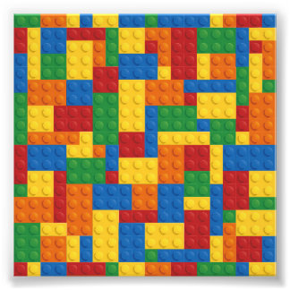 Brick Vector Graphic COLORFUL RETANGLES SQU Fototryck