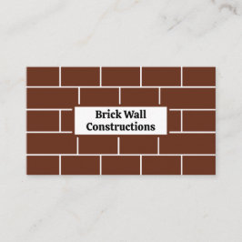 Brick Wall Bricks Construction Visitkort