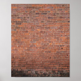 Brick Wall byggande Poster