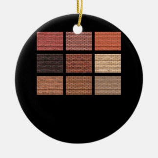 Brick Wall Construction Masonry Byggnad Mason Bui Julgransprydnad Keramik