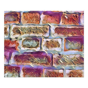 BRICK WALL FOTOTRYCK
