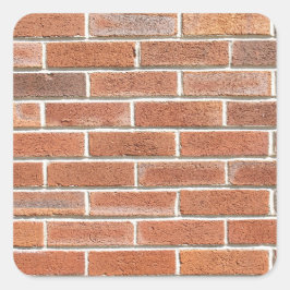 Brick Wall Fyrkantigt Klistermärke