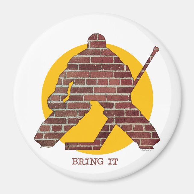 Brick Wall Goalie Magnet (Framsidan)
