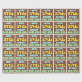 Brick Wall Graffiti Inspired 27:e födelsedagen + N Presentpapper