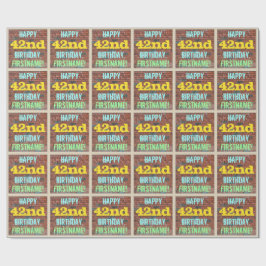 Brick Wall Graffiti Inspired 42:a födelsedagen + N Presentpapper