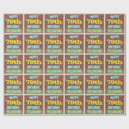 Brick Wall Graffiti Inspired 79:e födelsedagen + N Presentpapper