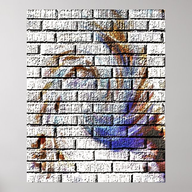 BRICK WALL GRAFFITI POSTER (Framsidan)