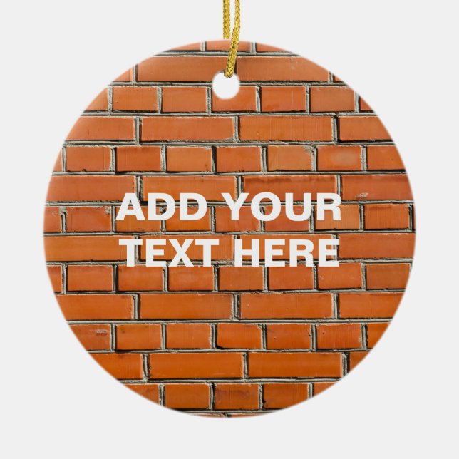 Brick Wall Julgransprydnad Keramik (Framsidan)