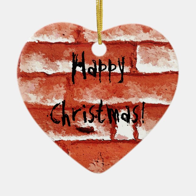 BRICK WALL JULGRANSPRYDNAD KERAMIK (Framsidan)