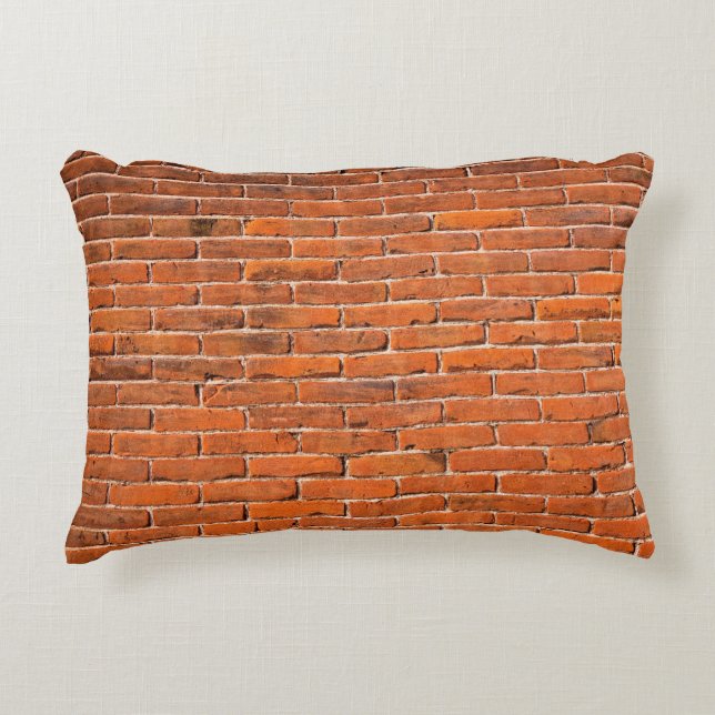 Brick wall red brick wall wall prydnadskudde (Framsidan)