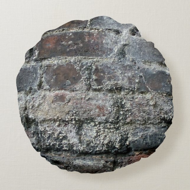 Brick Wall Rund Kudde (Baksidan)