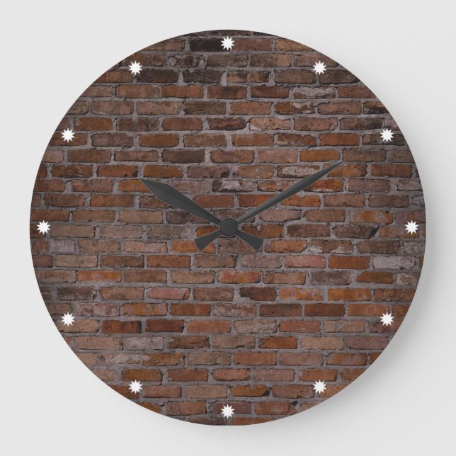 Brick Wall Stor Klocka (Framsida)