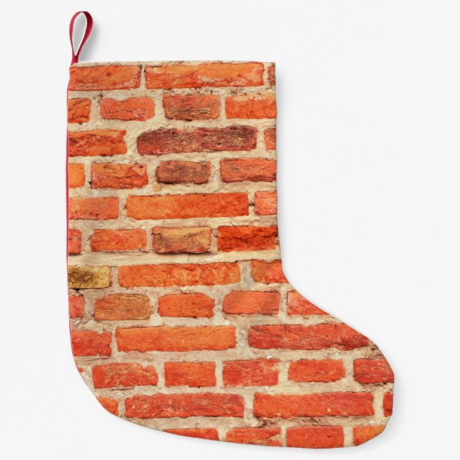 Brick wall texture brick wall liten julstrumpa (Framsidan)