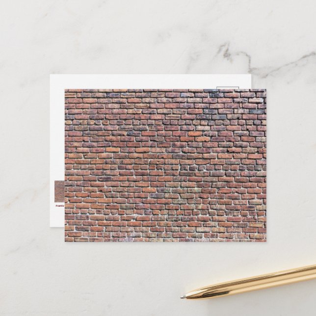 Brick Wall Vykort (Fram/Back In Situ)