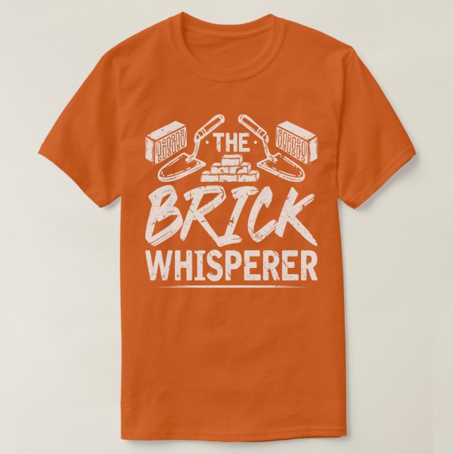 Brick Whisperer Conreta Trowel Brickayer T Shirt (Design framsida)