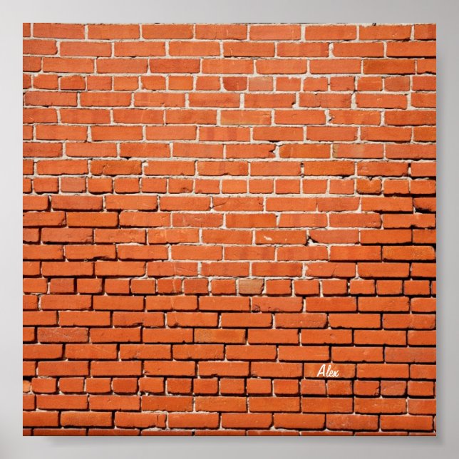 Bricka på muren med ditt namn på den poster (Framsidan)