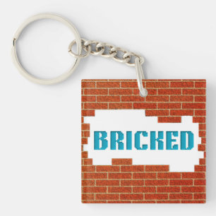 Brickad nyckelkedja