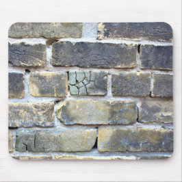 Brickad och idisslande grunge, tegelvägg musmatta