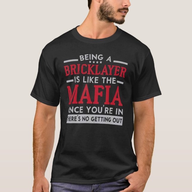 Brickayer för byggnadsarbeten t shirt (Framsida)