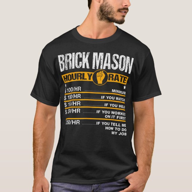 Brickayer Labor Råtta T Shirt (Framsida)