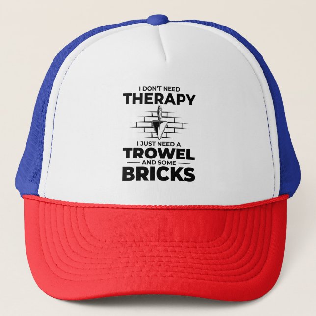 Brickayer Therapy Trowels and Bricks Brick Mason Keps (Framsida)