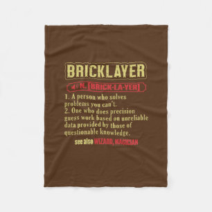 Brickie Bricklay Construction Brickayer  Fleecefilt