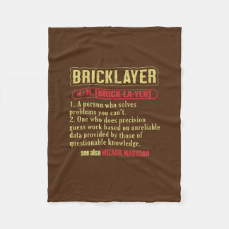 Brickie Bricklay Construction Brickayer Fleecefilt