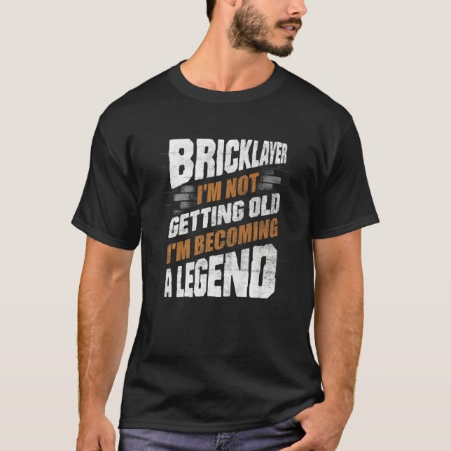 Bricklagerbrickor Mason Im kommer inte T Shirt (Framsida)