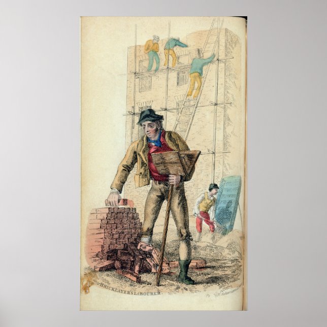 Bricklayer Laborer Poster (Framsidan)