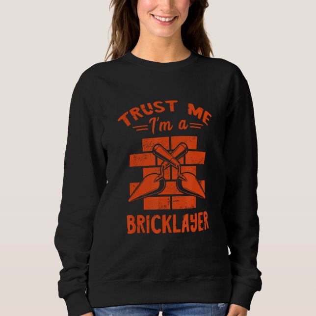 Bricklayer Trust Me Brick Mason Masonry Constructi T Shirt (Framsida)