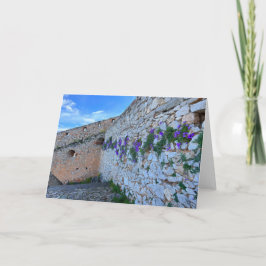 Brickmug med Lila blommor Nafplion Grekland Kort