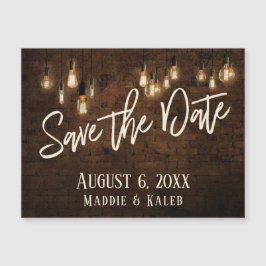 Brickor Edison Ljus Spara datum Magnetiskt kort