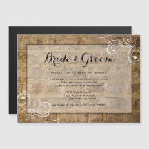 Brickor för industriell Chic Swirls Bröllop